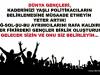 GENÇLER; SİZLER GELECEKSİNİZ,